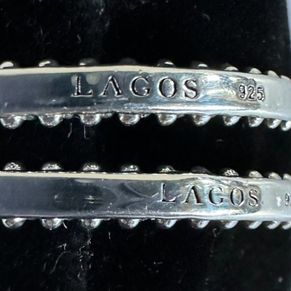 Lagos Caviar Hoop Earrings - Picture 14 of 15